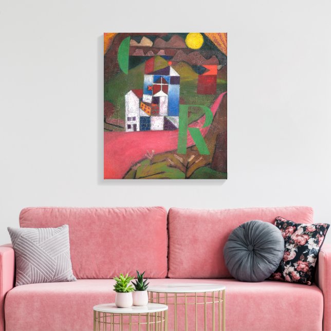 Lienzo Villa R | Paul Klee | (Insitu (Sala de estar))