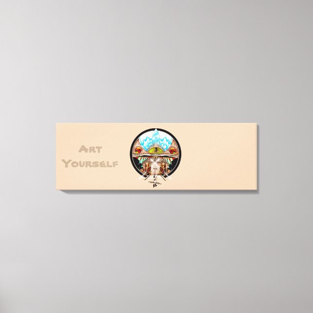 Lienzo Villa Tiki (Anverso)