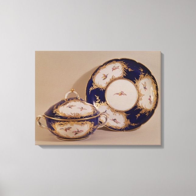 Lienzo Vincennes bowl y stand, c.1745 (Anverso)