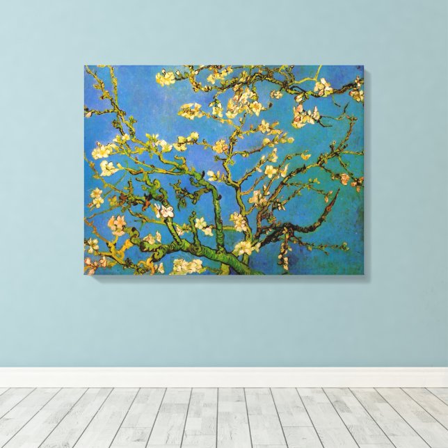 Lienzo Vincent van Gogh - Almendro en Flor (Insitu (piso de madera))