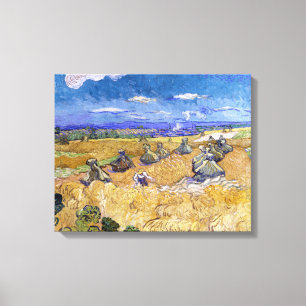 Lienzo Vincent van Gogh - Almiares con segadores