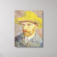 Vincent van Gogh - Autorretrato con Gorra de paja