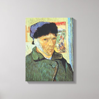 Lienzo Vincent van Gogh - Autorretrato con la oreja venda