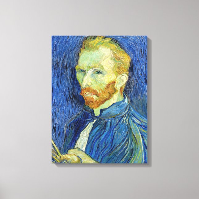Lienzo Vincent van Gogh - Autorretrato con paleta (Anverso)