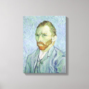 Lienzo Vincent van Gogh - Autorretrato de Van Gogh en Azu