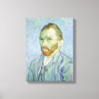 Lienzo Vincent van Gogh - Autorretrato de Van Gogh en Azu