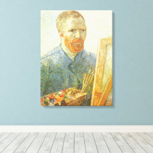 Lienzo Vincent van Gogh - Autorretrato frente al caballet