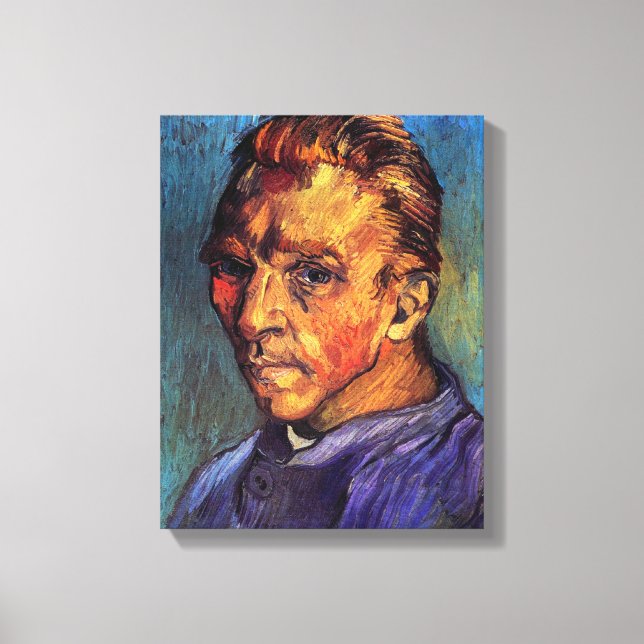 Lienzo Vincent Van Gogh - Autorretrato sin barba (Anverso)