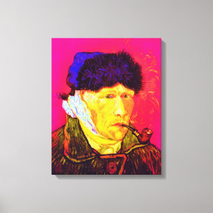 Lienzo Vincent Van Gogh - Autorretrato Vendaje Pop Art