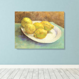 Lienzo Vincent van Gogh - Bodegón Limones en un Plato