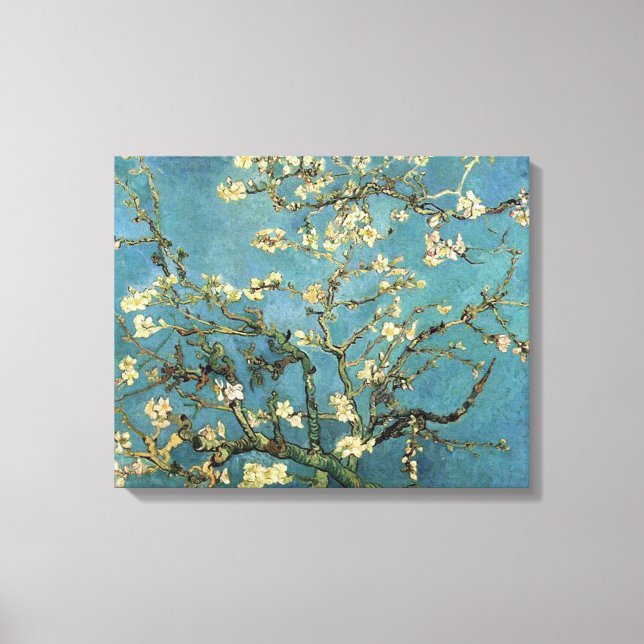 Lienzo Vincent van Gogh Branks con flores de almendra (Anverso)
