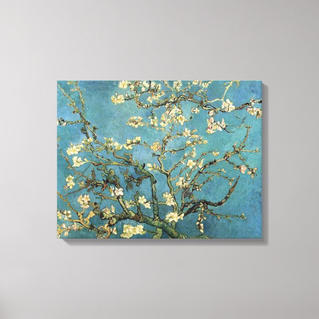 Lienzo Vincent van Gogh Branks con flores de almendra (Anverso)