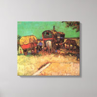 Vincent van Gogh - Campamento de caravanas gitanas