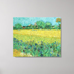 Lienzo Vincent van Gogh - Campo con irlandeses cerca de A
