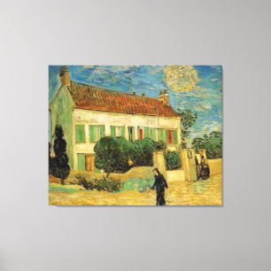 LIENZO VINCENT VAN GOGH - CASA BLANCA EN CANVAS NOCTURNAS