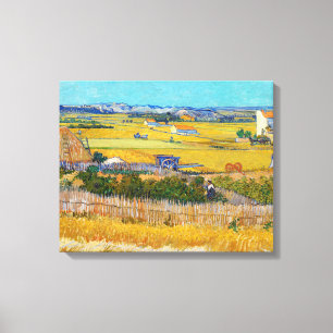 Lienzo Vincent van Gogh - Cosecha en La Crau