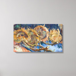 Lienzo Vincent van Gogh - Cuatro girasoles cortados
