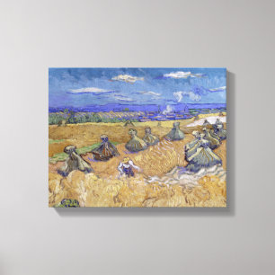 Lienzo Vincent van Gogh - Cuestas de trigo con pañal