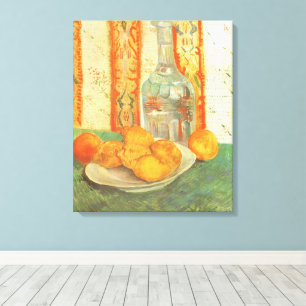 Lienzo Vincent van Gogh - Decantador y limones en un plat