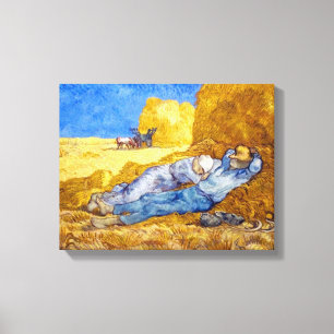 Lienzo Vincent Van Gogh - Descanso del mediodía del traba