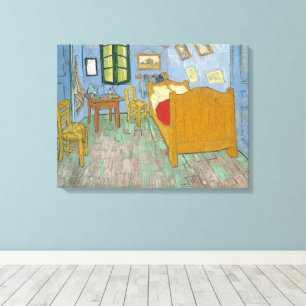 Lienzo Vincent Van Gogh, Dormitorio en Arles, segunda ver