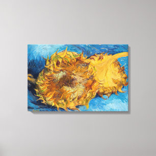 Lienzo Vincent van Gogh - Dos girasoles cortados