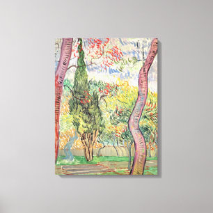 Lienzo Vincent van Gogh el   el jardín del hospital de