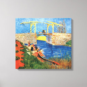 Lienzo Vincent Van Gogh - El puente de Langlois en Arlés