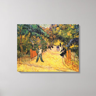 Lienzo Vincent van Gogh - Entrada al parque público, Arlé