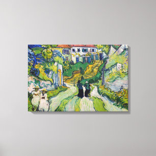 Lienzo Vincent van Gogh - Escalera en Auvers