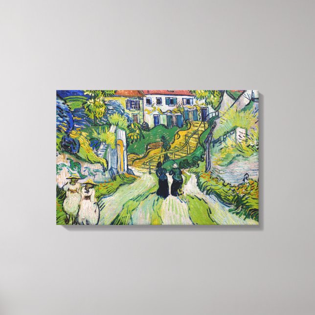 Lienzo Vincent van Gogh - Escalera en Auvers (Anverso)