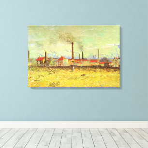 Lienzo Vincent van Gogh - Fábricas en Asnieres