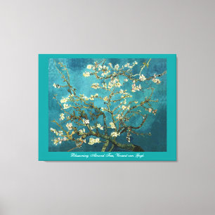 Lienzo Vincent van Gogh, floreciente árbol de almendros