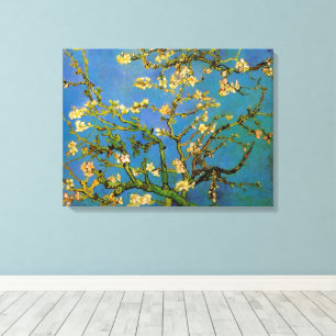 Lienzo Vincent van Gogh - Floreciente árbol de almendros