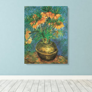 Lienzo Vincent van Gogh - Fritillarias en un jarrón de co