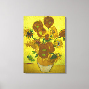Lienzo Vincent van Gogh - girasoles del florero 12