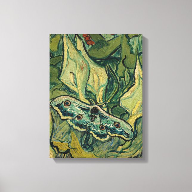 Lienzo Vincent van Gogh - Gran Polilla Pavo Real (Anverso)