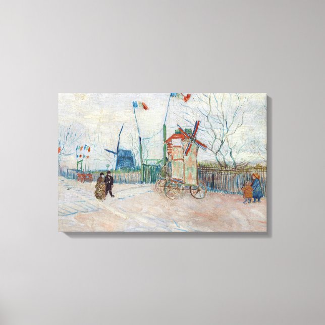 Lienzo Vincent van Gogh - Impasse des Deux Freres (Anverso)