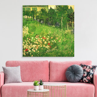 Lienzo Vincent van Gogh - Jardín de Daubigny