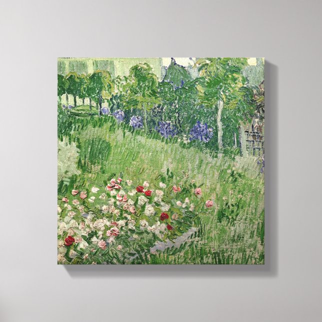 Lienzo Vincent van Gogh | Jardín de Daubigny, 1890 (Anverso)