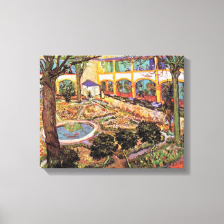 Lienzo Vincent Van Gogh - Jardín del Hospital en Arlés