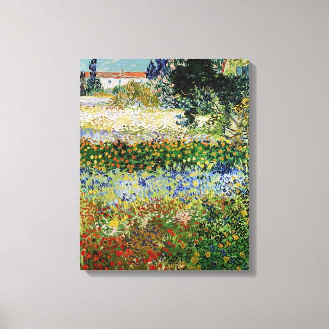 Lienzo Vincent van Gogh - Jardín Florido (Anverso)
