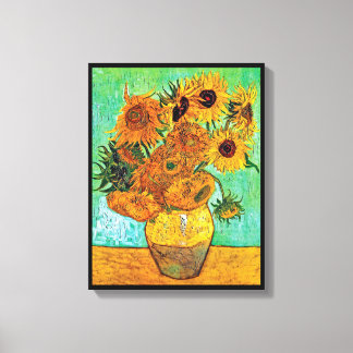Lienzo Vincent Van Gogh - Jarrón con doce girasoles