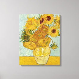 Lienzo Vincent Van Gogh - Jarrón con doce girasoles