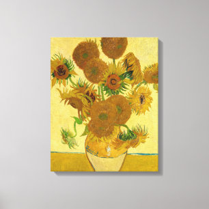 Lienzo Vincent van Gogh - Jarrón con quince girasoles