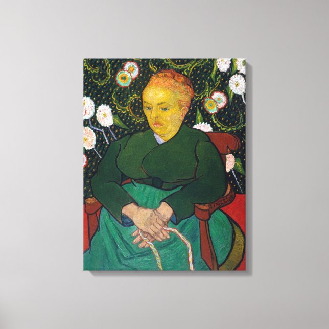 Lienzo Vincent van Gogh La Berceuse Mujer (Anverso)