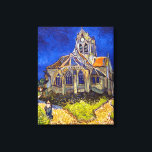Lienzo Vincent van Gogh - La Iglesia de Auvers<br><div class="desc">Iglesia de Auvers / l'Eglise à Auvers-sur-oise por Vincent Van Gogh en 1890</div>