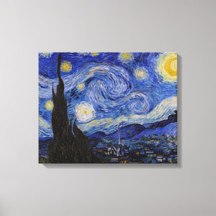 Lienzo Vincent Van Gogh - La noche estrellada