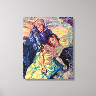 Lienzo Vincent Van Gogh - La Piedad - Jesús y la Virgen M