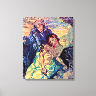 Lienzo Vincent Van Gogh - La Piedad - Jesús y la Virgen M